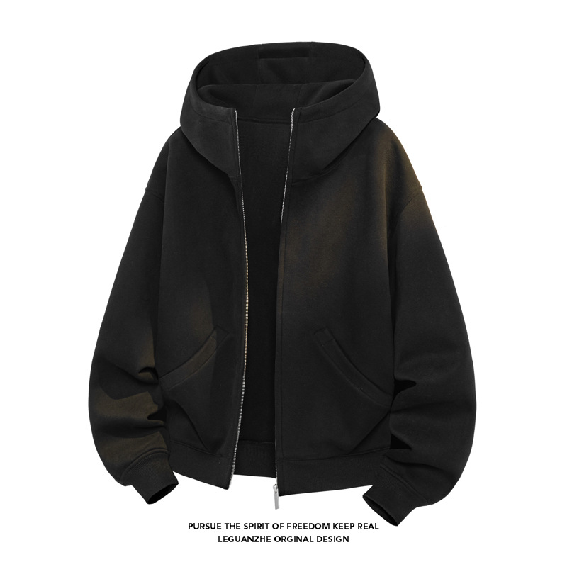 400 g schweres Sweatshirt aus chinesischer Baumwolle für Damen und Herren, Frühling und Herbst, amerikanischer Retro-Stil, hochwertige Silhouette_voghion.com
