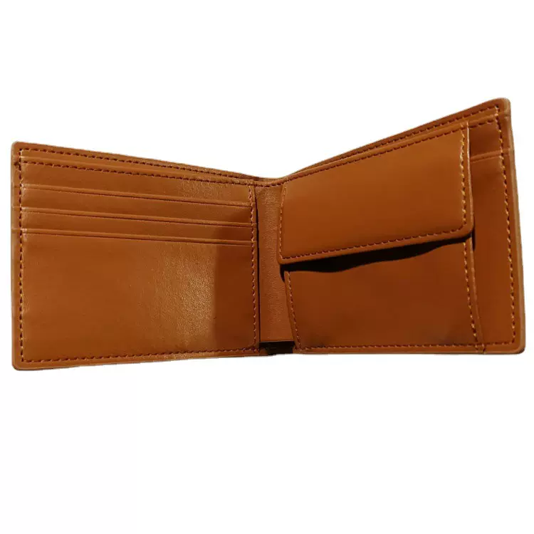 跨境热卖男士短款钱包多功能韩版复古碎银袋青年横款皮夹厂家直供