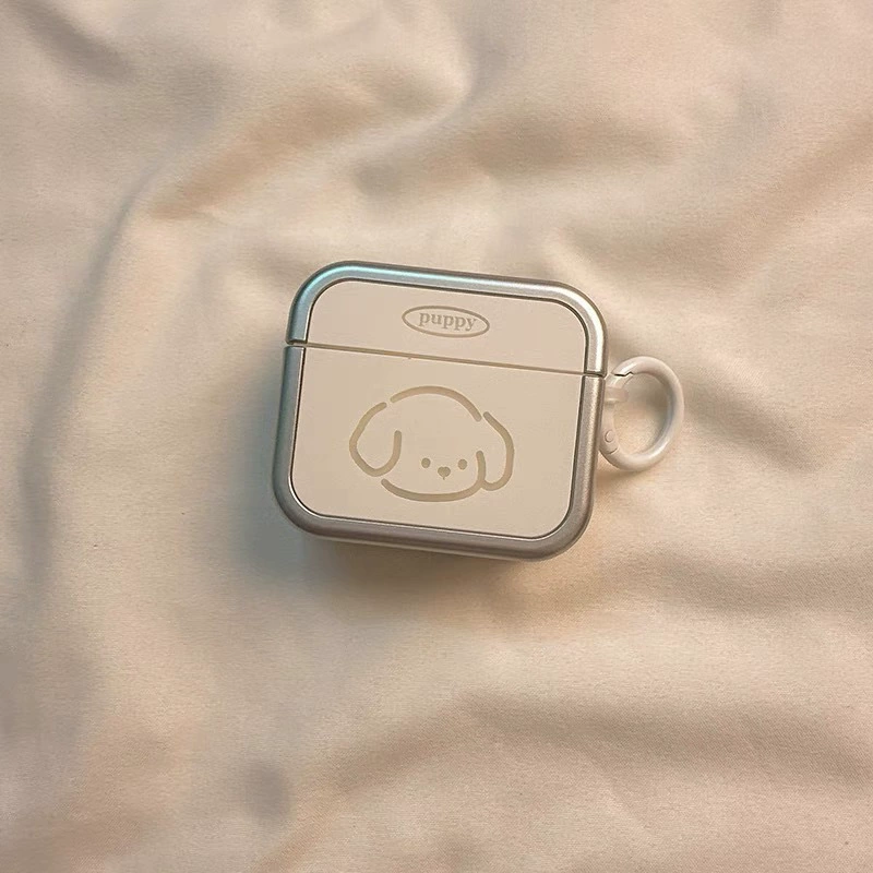 Корейская милый кот и собака подходящие корпус наушников AirPods4 пара синего цвета 3-е поколение AirPods Pro 2