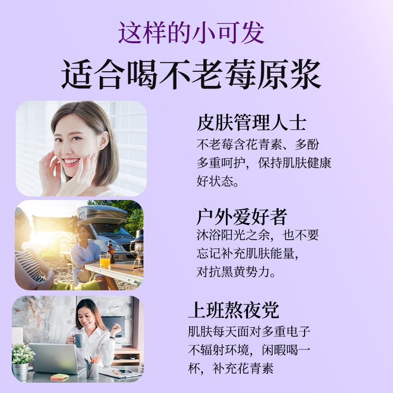 不老梅原浆果汁浓缩植物饮料含花青素果蔬汁鲜果鲜榨黑果便携批发|undefined