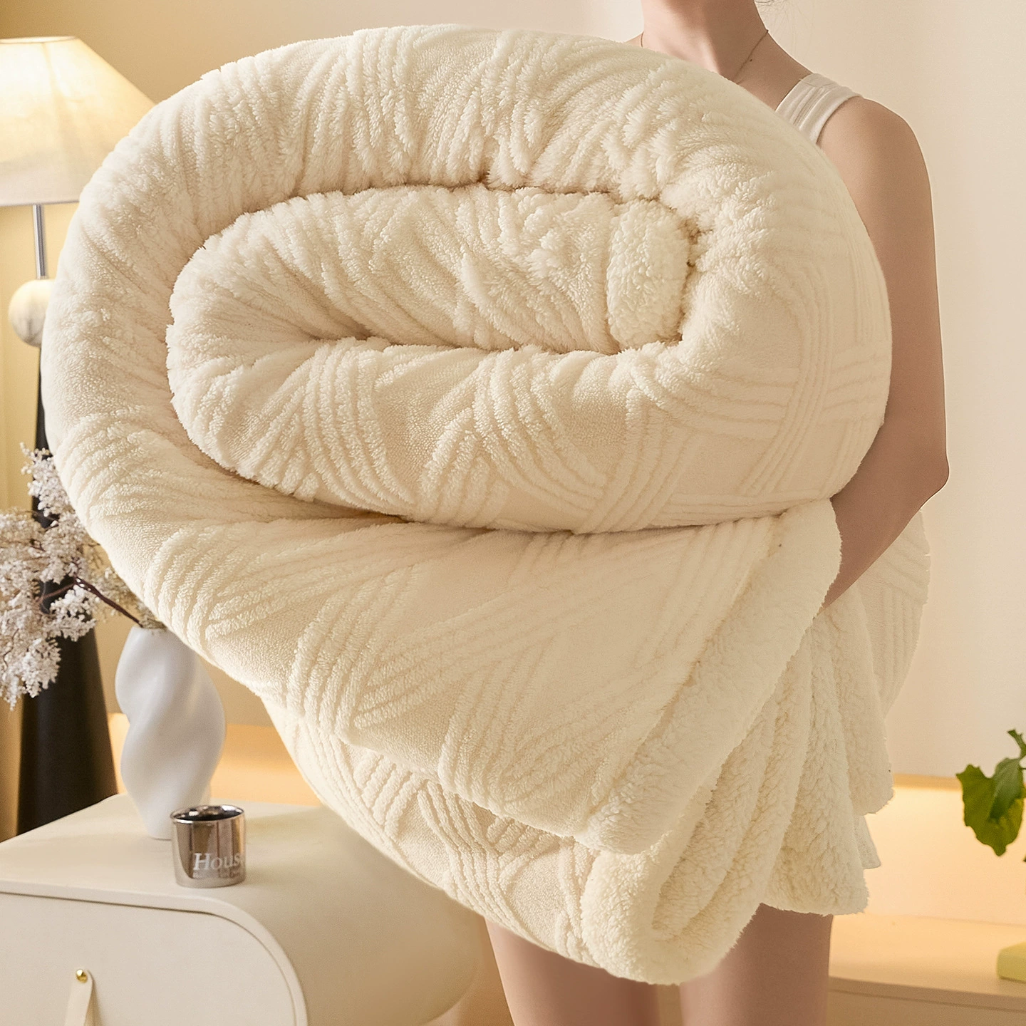 Одеяло-подушка Keep-Warm, утолщённая двухслойная флисовая ткань, различные размеры и цвета