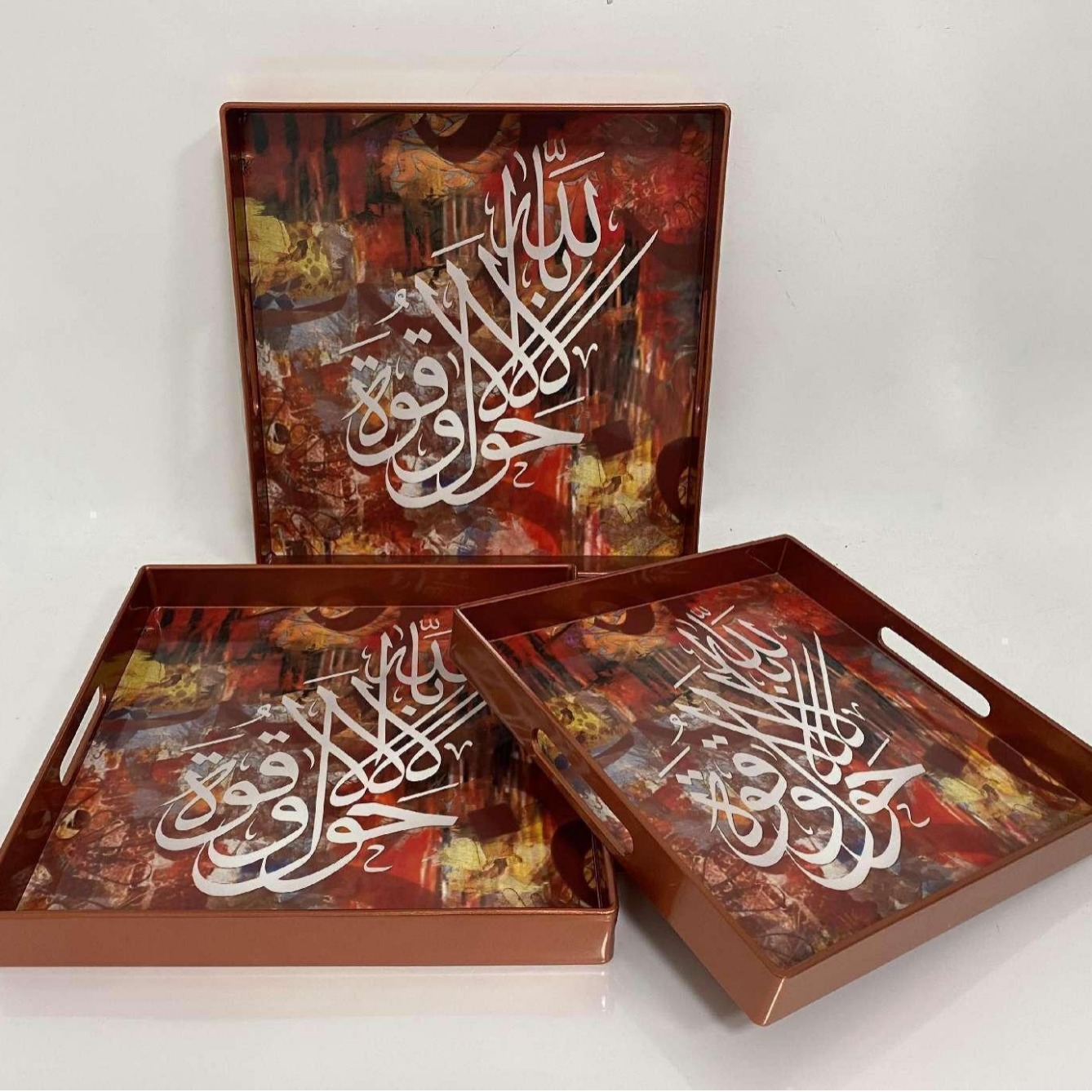 Paleta de plástico retro europea, bandeja de color, bandeja de té, fuente de fábrica directa al por mayor de lujo ligero