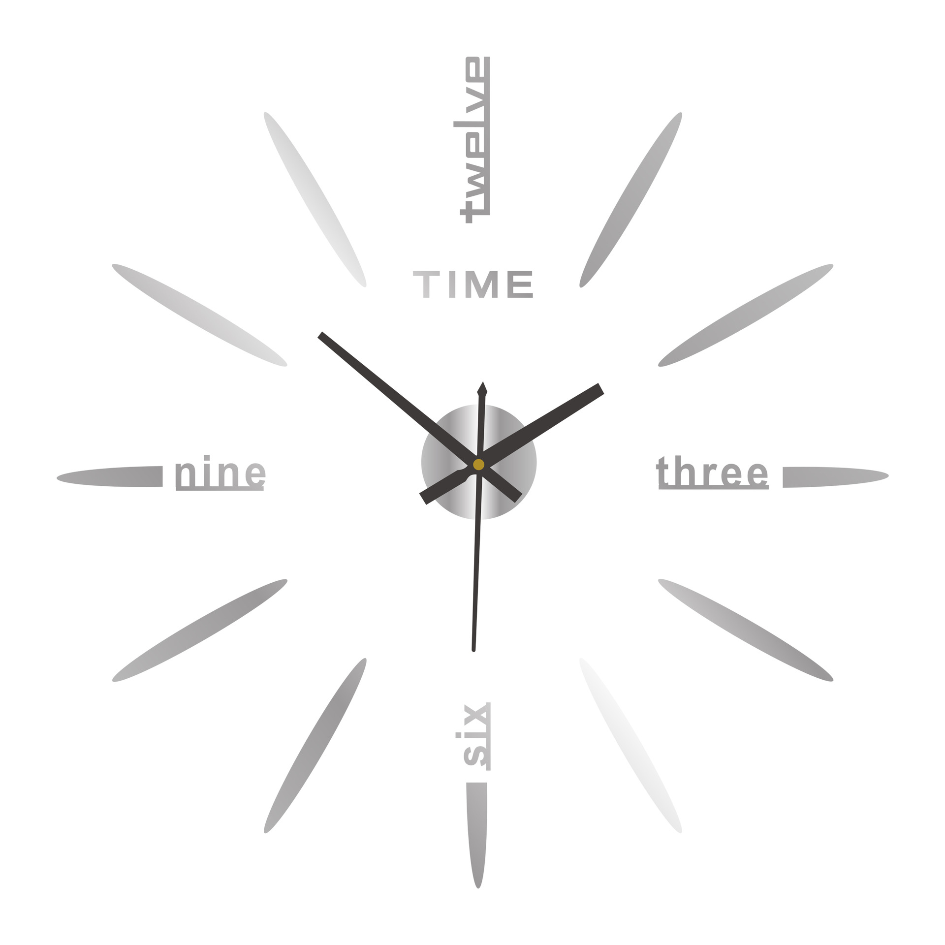 Reloj de pared acrílico 3D nórdico, diseño estereoscópico, instalación sin perforación, reloj silencioso para entrada/dormitorio