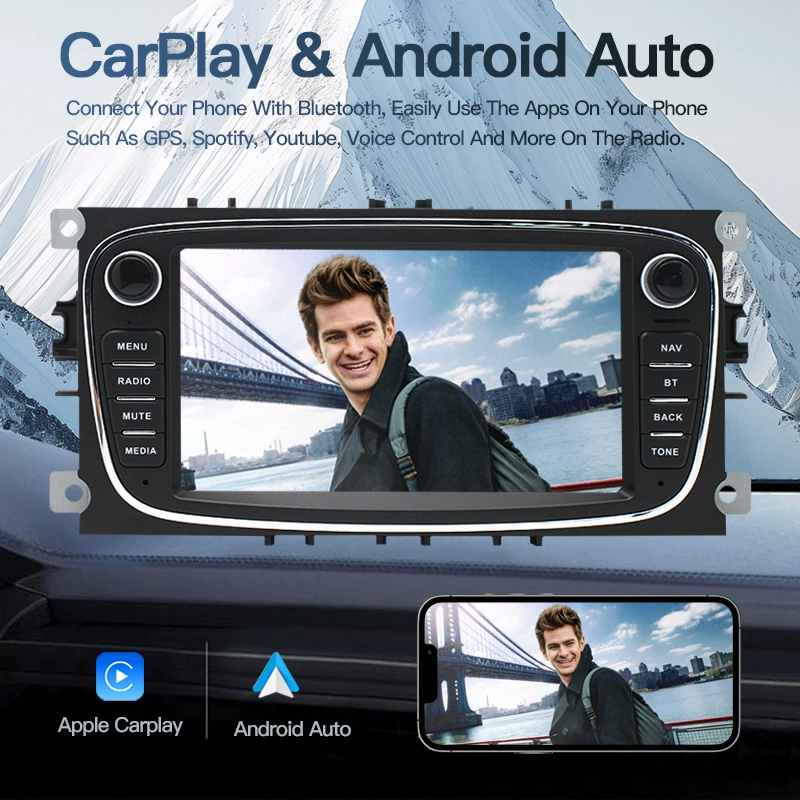 Подходит для Ford Focus белый серебристый черный Mondeo Galaxy Escape автомобильный центральный экран навигация заднее изображение