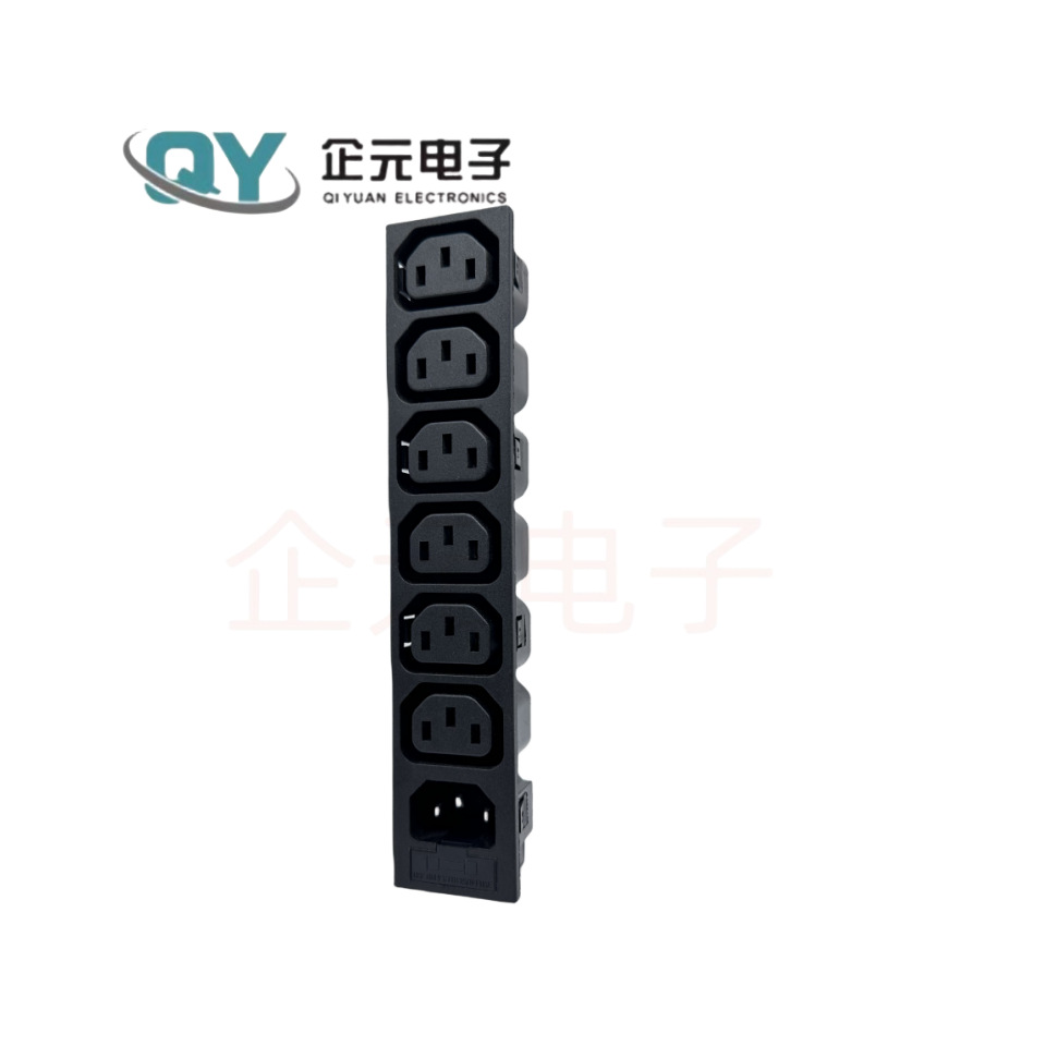 直供 七联插座 六联母插加一公插 带保险丝 PDU插座 连体品字插座