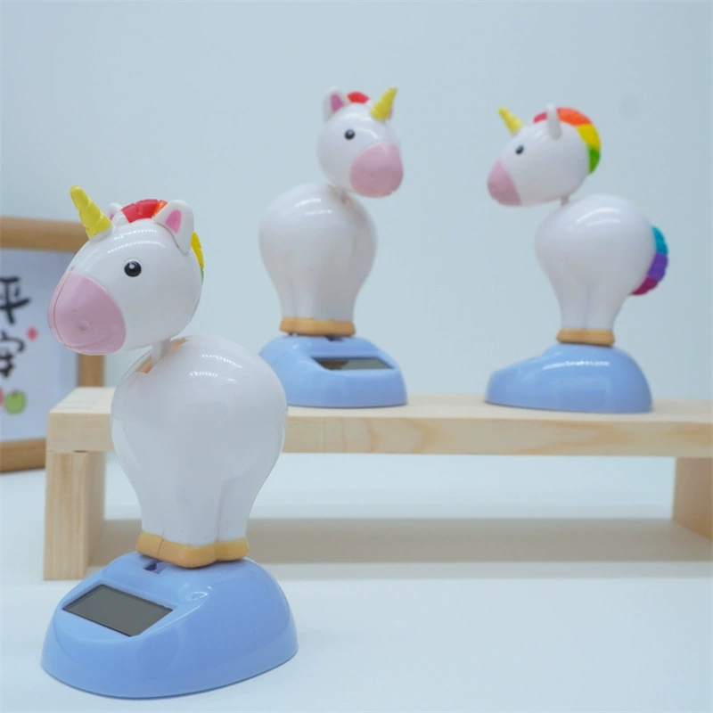 Новый трансграничный единорог креативный зверь качели яблочный цветок качая кукла автомобиль украшения мультяшный подарок для детей