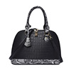 Capacious fashionable trend one-shoulder bag, suitable for import, crocodile print