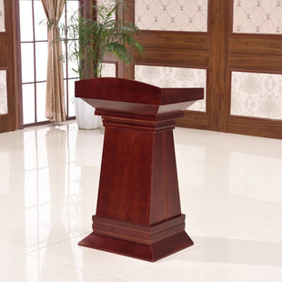 Modern minimalist podium welcome reception shopping guide host MC platform Bar conference room leader speaking desk