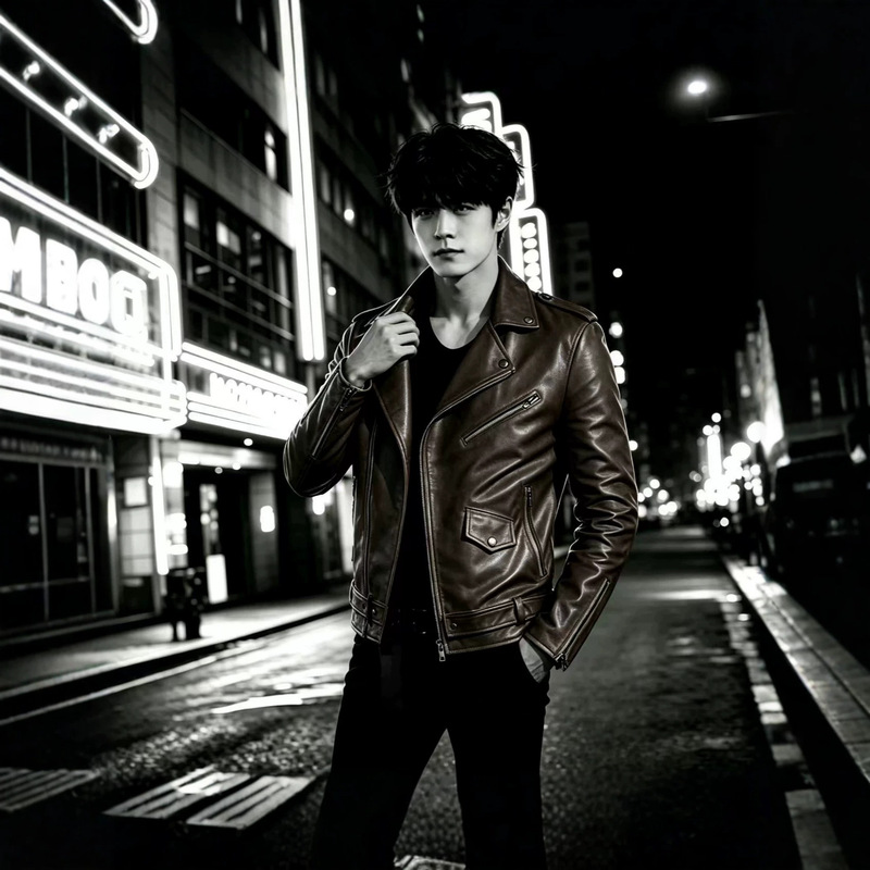 New men's leather jacket trend men's motorcycle leather jacket new products factory direct plus size men's color