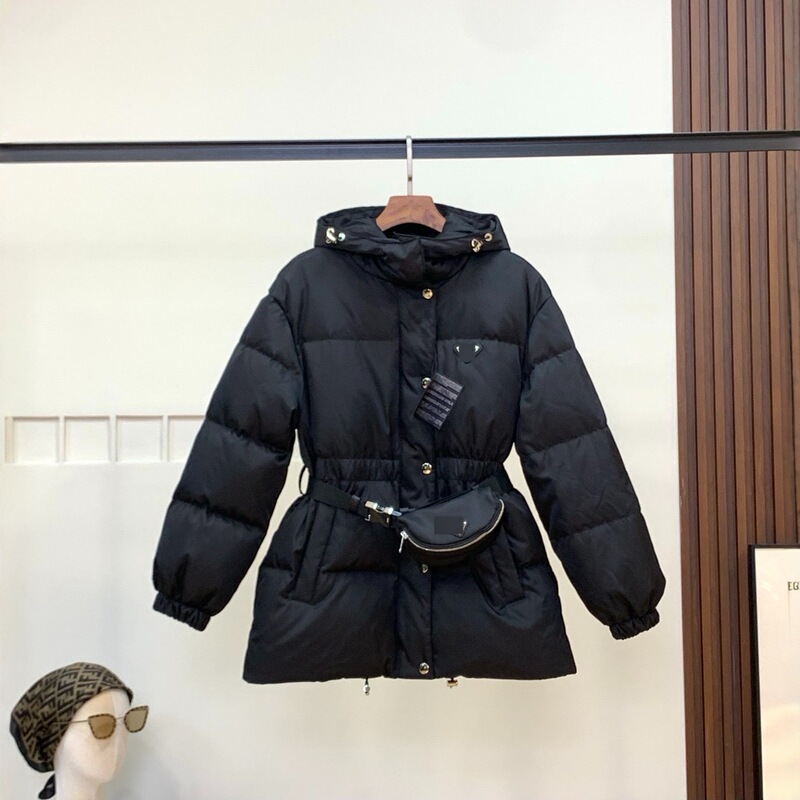 2025Pra Cabinet Line New Waist Bag Hooded Waist down Jacket Women's High Quality down Outdoor Jacket Jacket