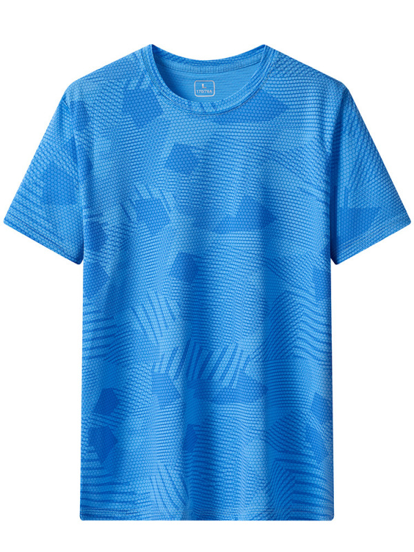 Upf50 + 日焼け止め半袖tシャツ男性夏の涼感通気性男性運動排汗ゆるい半袖氷感上着|undefined