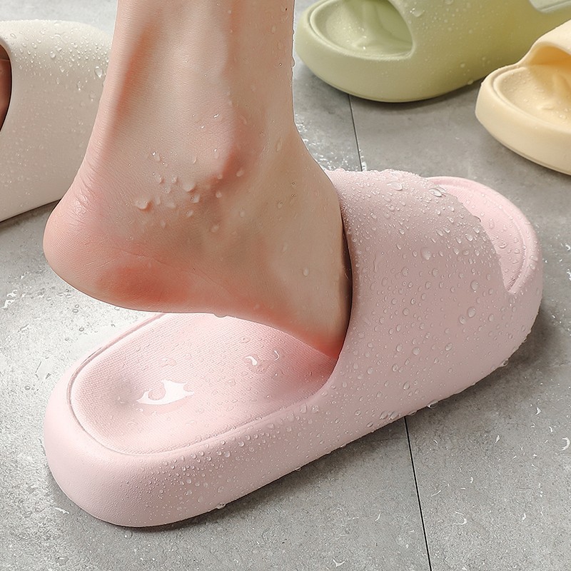 Bathing Summer New 2025Eva Bathroom Home Slippers with Poop Feeling Couple Slippers Indoor Men and Women Anti-Slip