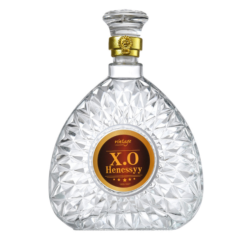 卸売 500 ミリリットルガラスワインボトル 0.5kg パックウォッカワインボトル XO ウイスキー赤ワインガラス空のワインボトル|undefined