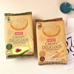 OCOCO砂糖なしオート麦雑穀ビスケット240g原味牛脂果味袋入りレジャーショートスナック