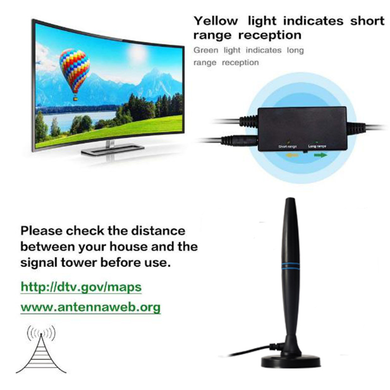 テレビアンテナ 4K HD アンテナ HDTV ATSC DVB-T ISDB アンテナ 地上波デジタルアンテナ プライベートモデル|undefined