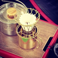 304 stainless steel coffee stand coffee filter hand-brewed coffee drip rack Nordic outdoor folding portable filter cup