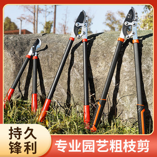 大力剪粗枝剪平口修枝剪树枝剪刀园林工具省力伸缩加长果树高枝剪-阿里巴巴