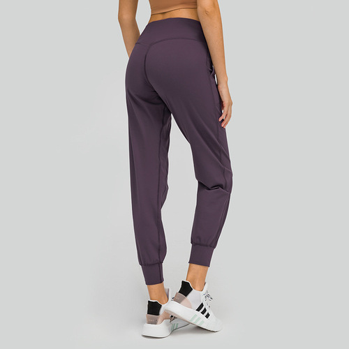 Merillat Merillat's new slim-fitting ankle-length sports nine-point pants, skin-friendly and naked feeling, loose straight yoga pants