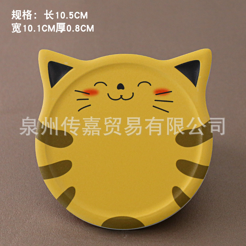 Cerámica posavasos gato creativo montaña corcho absorbente montaña lindo mascota de dibujos animados creativo regalo logotipo personalizado impresión