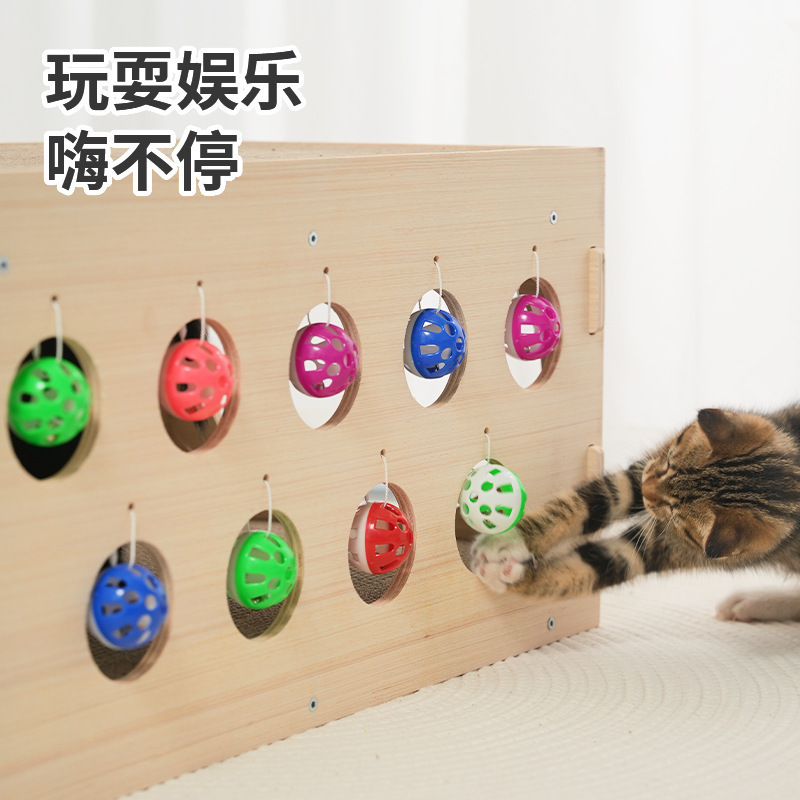 Junta de agarre de gato de doble capa, cuatro estaciones, resistente al desgaste, juguetes de túnel para gatos.