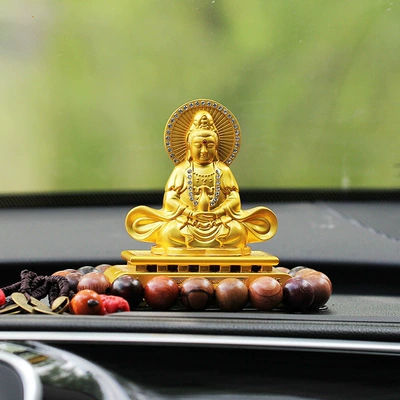 car ornaments generation — Perfplant seat - cannot-add-perfume-square-bottom-treasure-bottle-guanyin-rich-beads-for-generation