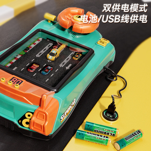 Children's educational toy racing adventure steering wheel car simulation driving game console boy gift