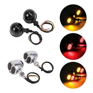 Motorcycle accessories Harley Prince motorcycle modified retro turn signal light metal two-color turn signal light