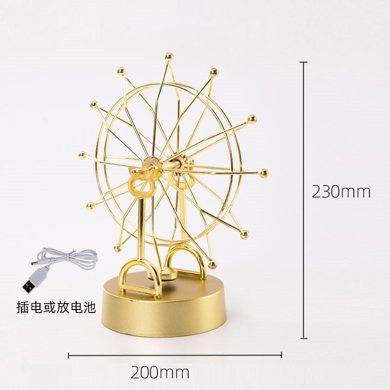 Modern Minimalist Chaotic Perpetual Motion Balance Newton Ball Perpetual Motion Ornament Rotating Swing Physics Oscillator