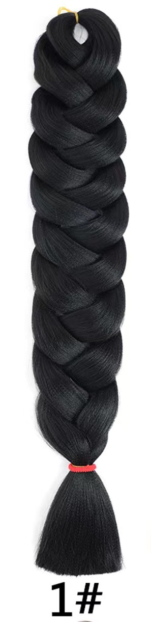 82 pulgadas Outre Xpression Braids gran pelucca de trenza africana negra pelucca de trenza sucia 165g