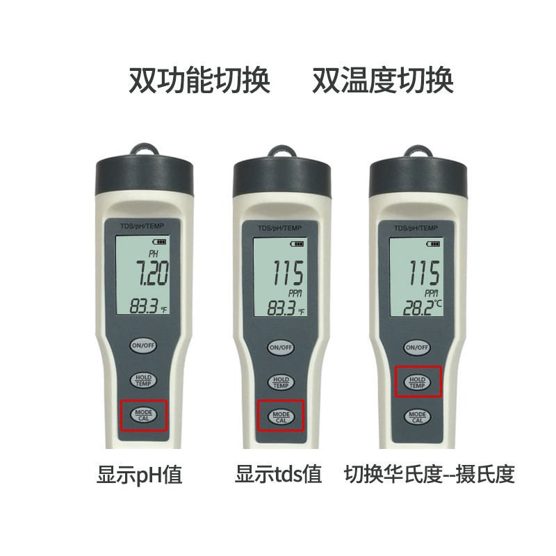 TDS+pH+TEMP����һ9901ˮ�ʲ��Ա��¶�PHֵTDSֵ�����