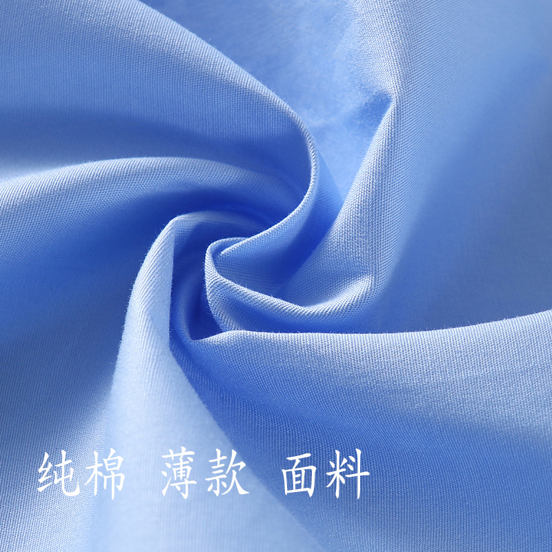 Blue Short-Sleeve Summer Thin T-Shirt for Boys and Girls, Children's Half-Sleeve Top, Small Size, School Uniform