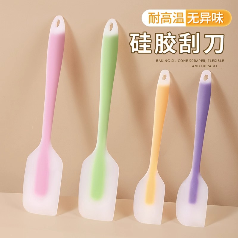 Silicone Scraper Integrated Scraper Shovel Special Cake Cream Mixing Knife High Temperature Resistant Food Grade Baking Tool
