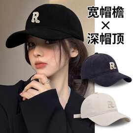 春夏季棒球帽韩版深顶大檐字母刺绣网红百搭户外街头遮阳鸭舌帽