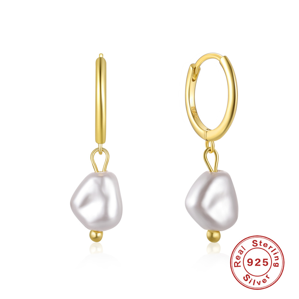 1g Weight 925 Sterling Silver Ear Needle Material 18K Gold Plated Plating Material Drop Earrings Classification 1 Pair Quantity Date, Tea Party Occasion 925 Sterling Silver Material Geometric Pattern All Seasons Season Women's Gender Elegant, Simple Style Style 1 Pair 18K Gold Plated 925 Sterling Silver 925 Sterling Silver Earrings Geometric Drop Earrings 75