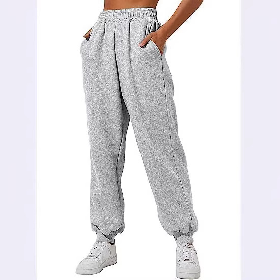 Amazon 2023 Women's High Waist Loose Sweatpants Comfortable High Waist Jogging Pants Casual Sweatshirt with Pocket