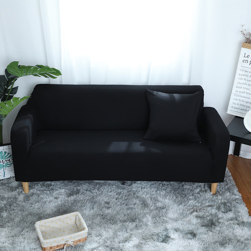 Solid Color Full Cover Sofa Fabric Full Cover Internet Famous Lazy Man Sofa Cover Universal Cover Simple L Shape Empress Cover Cross-border Exclusive 