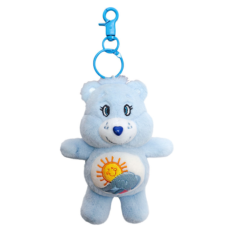 Genuino carebears arcoíris oso muñeca colgante amor oso bolso bolso colgante juguetes de peluche spot al por mayor