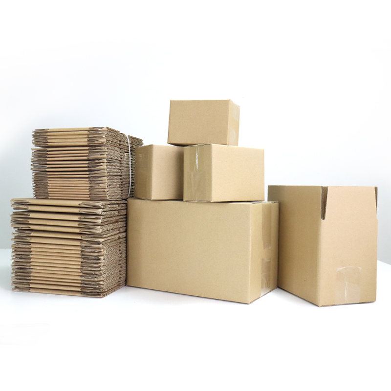 Caja de cartón expreso caja de media altura caja de embalaje móvil grosor extra duro cartón corrugado caja de embalaje personalizada