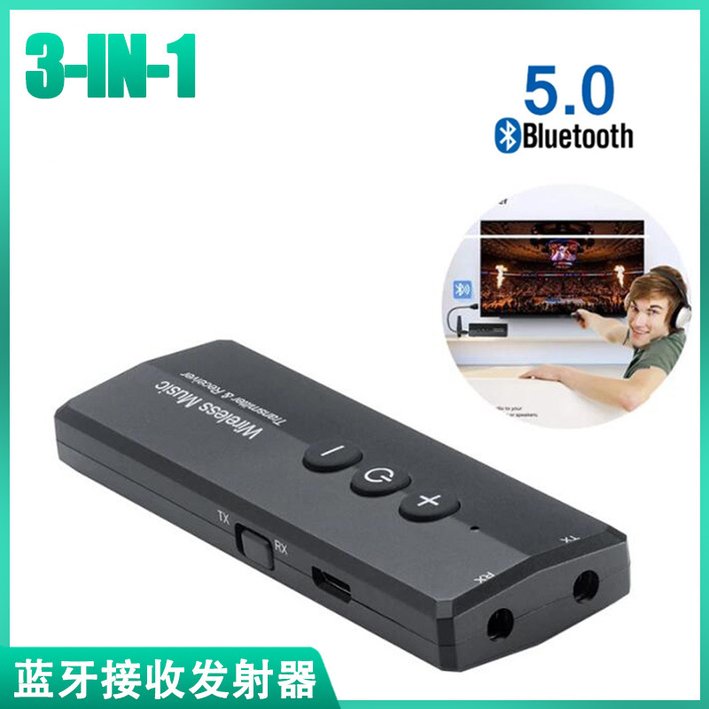 Fábrica modelo privado ZF-360 tres en uno Bluetooth adaptador 5,0 TV receptor de audio inalámbrico de la computadora transmisor