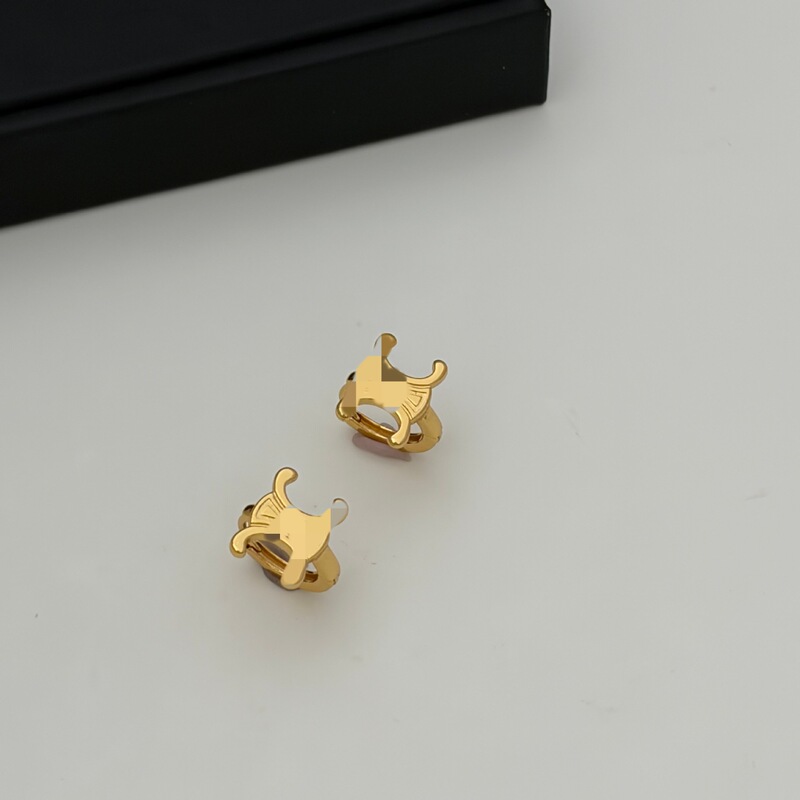 New Arc de Triomphe Gold Stud Earrings, Popular European and American Style, Light Luxury, High-End Niche Earrings for Cross-Border Sales New Arc de Triomphe Gold Stud Earrings, Popular European and American Style, Light Luxury, High-End Niche Earrings for Cross-Border Sales