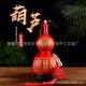 Factory Direct natural red gourd home decoration festive painted gourd decoration five Emperor money Open gourd