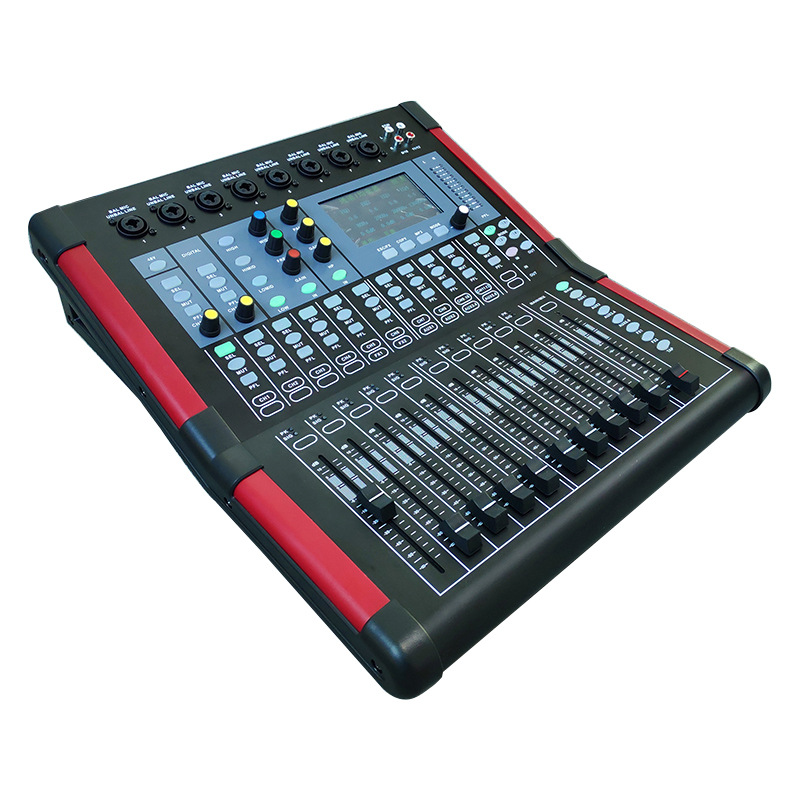 Mezclador digital de 16 canales pantalla táctil enlace de procesamiento de audio registro guardar función de datos de parámetros