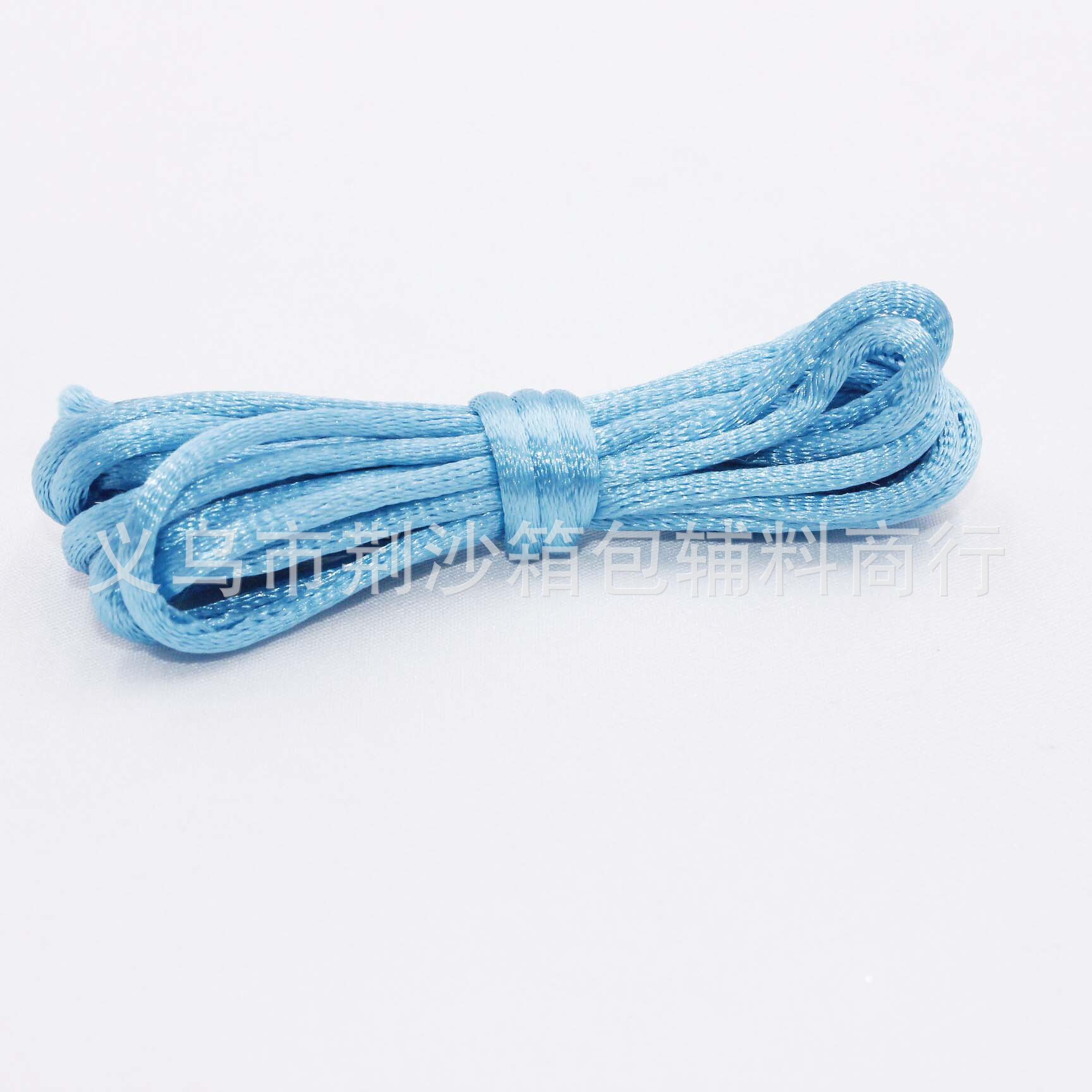 Hilo de seda coreano colorido de 2 mm, 2 metros/paquete, material para pulseras de joyería hechas a mano, gran cantidad, excelente precio.