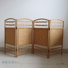 草编幼儿园屏风隔断 儿童屏风可折叠 游戏区区域小屏风可移动