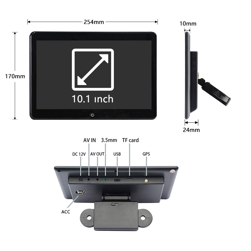 10.1inch Car-mounted Android display 10.1inch External headrest display Android 10.1inch MP5 display