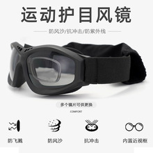 骑行眼镜高清防风沙防飞溅沙漠蝗虫CS战术护目镜户外防护风镜