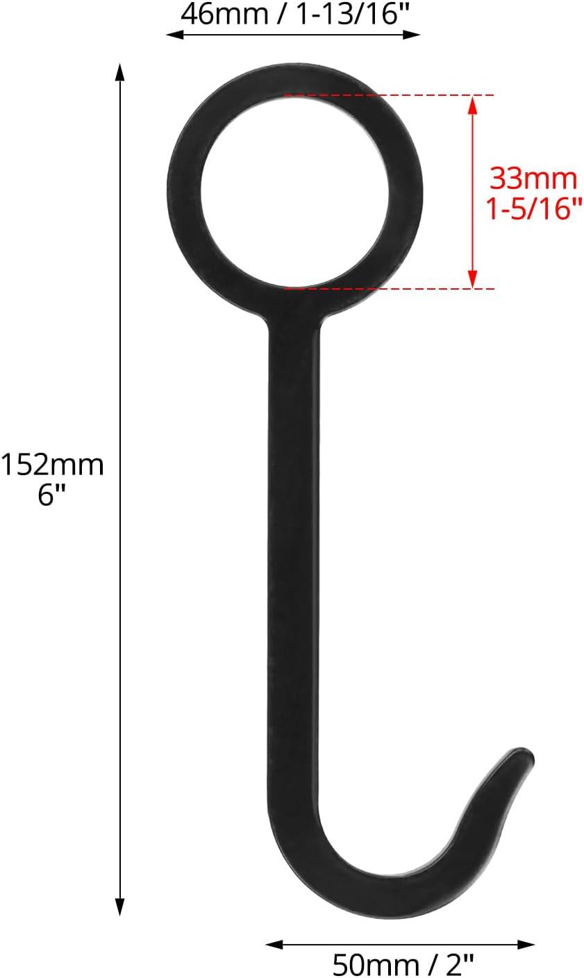 AR500 강철 후크 1개