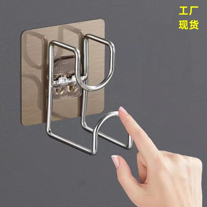 Punch-free Washbasin Rack Bathroom Wall Hanging Bathroom Hook for Washbasin Hanging Hook Wall Hanging Basin Artifact