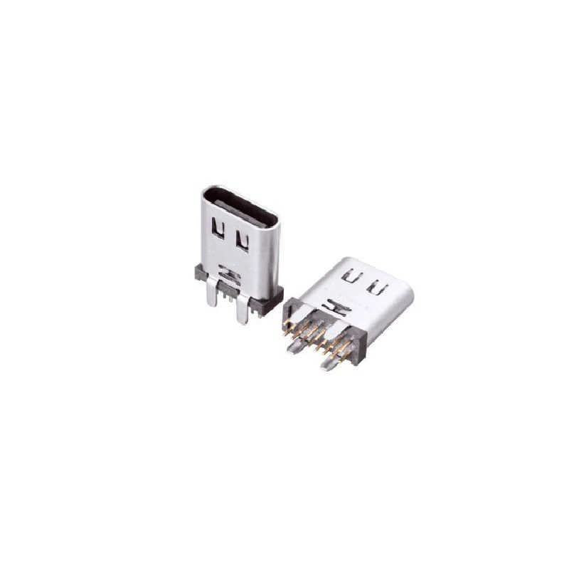 USB-разъем Type-C гнездо Type-CF 16P вертикальное, водозащищенное, H = 10.3