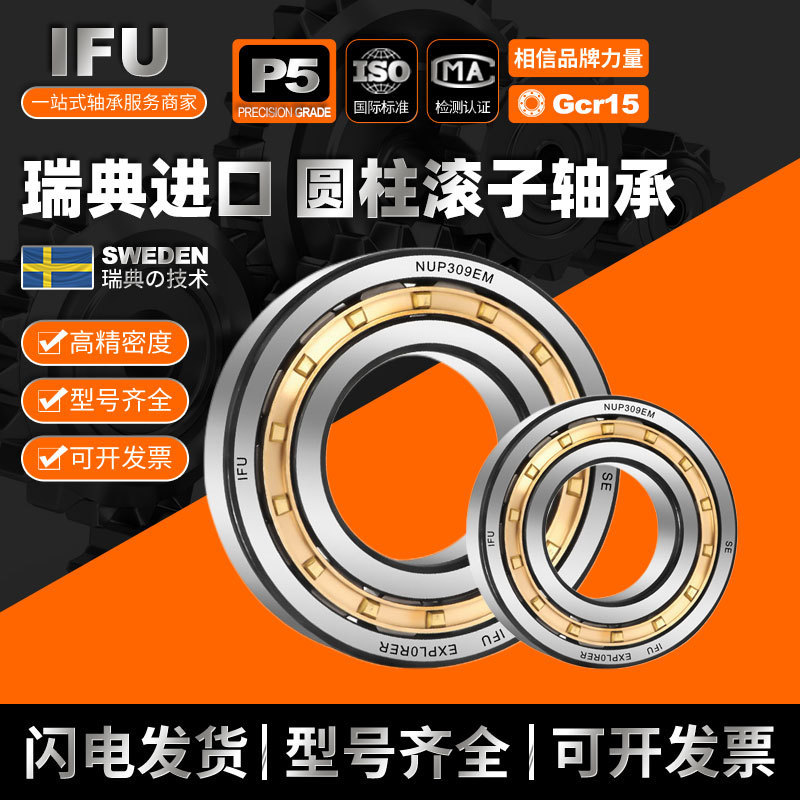 IFU圆柱滚子轴承 NJ219 NU219 NUP219 N219 RN219 ECM ECP EM EW